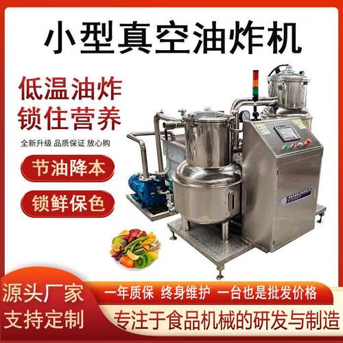 小型真空低温油炸机VF果蔬脆油炸试验机秋葵脆火龙果脆油炸脱水机