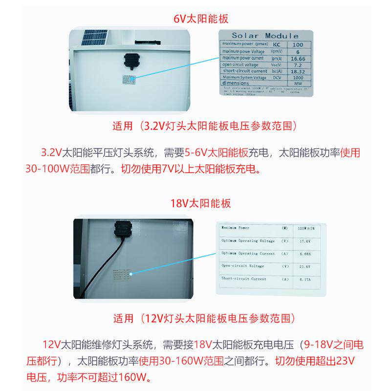led市电路灯改造坏旧路灯维修3.2V太阳能路灯更换维护一体化灯头