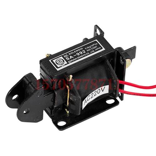 SA-992交流牵引电磁铁220V国字牌推拉式电磁铁行程10MM 吸力0.5KG