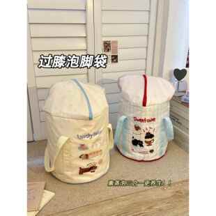 折叠泡脚袋过小腿家用2025新款旅行便携带式洗脚盆保温养生泡脚桶