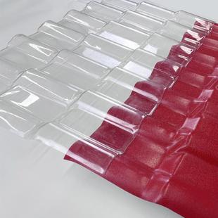 PC树脂亮瓦塑料屋顶采光透明加厚琉璃瓦片配件透明瓦釆光瓦厂家