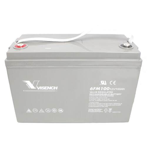 VISENCH/威神蓄电池12V100AH免维护铅酸6FM100蓄电池备用电源