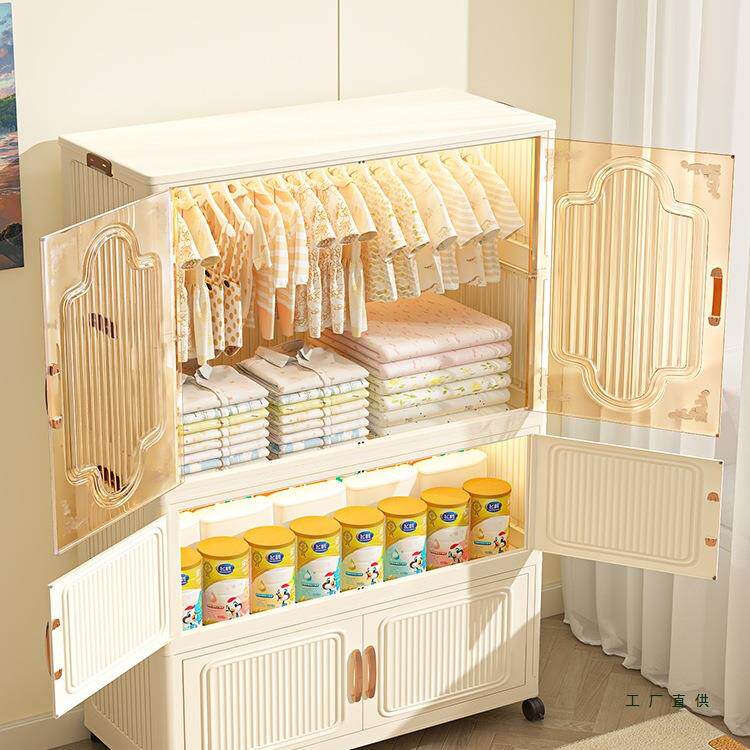 儿童衣柜简易免安装家用衣服折叠收纳柜宝宝婴儿小衣橱卧室储物柜