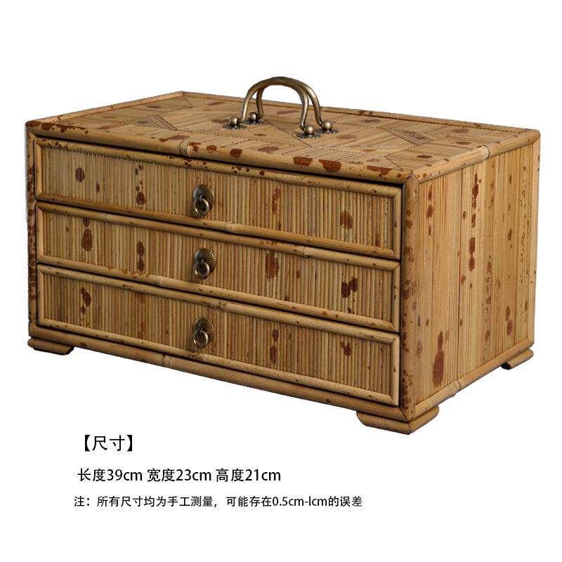 湘妃竹制扇柜 收纳柜 茶棚 抽屉式普洱饼收纳柜 茶道配件 博古架