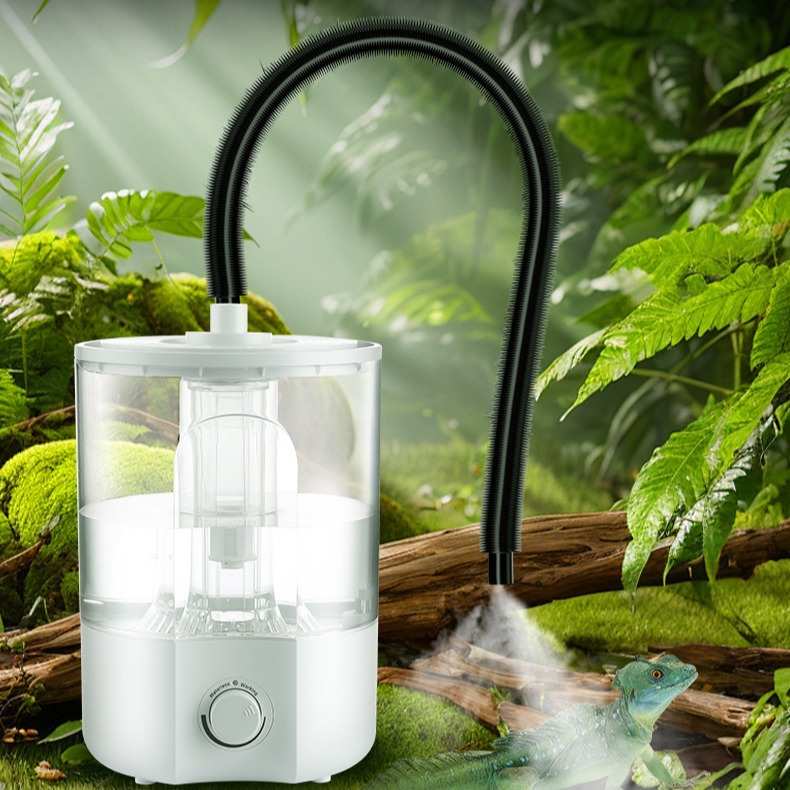 爬宠加湿器4升大容量口径水箱加湿器热带雨林宠物喷雾增湿喷雾器