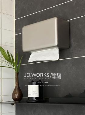 手造简约厅金属纸巾盒用客桌式面经典日餐家巾纸ESZ63522盒工业风