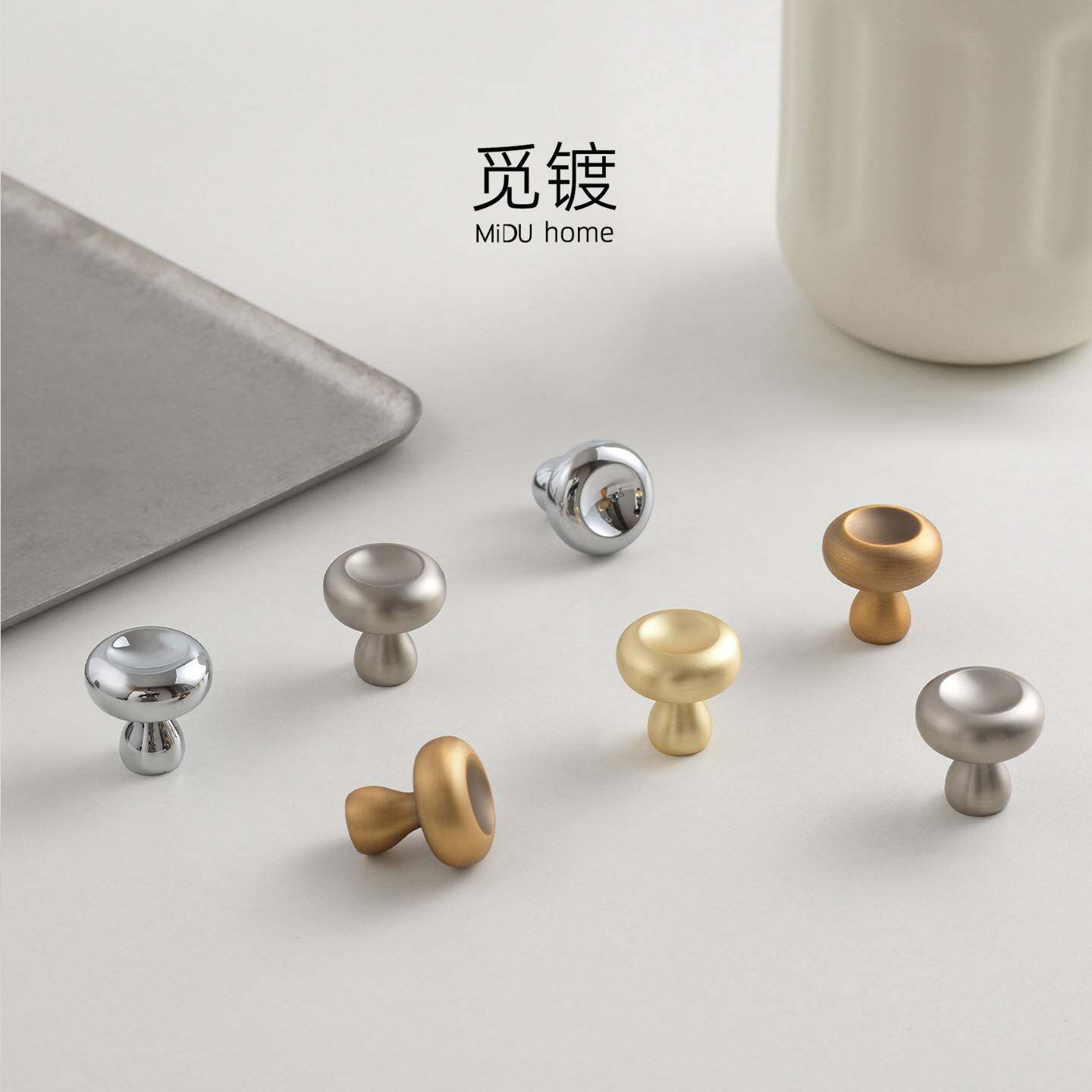 觅镀法式中古风柜门银色拉手衣柜整体橱柜抽屉极简包豪斯复古小把