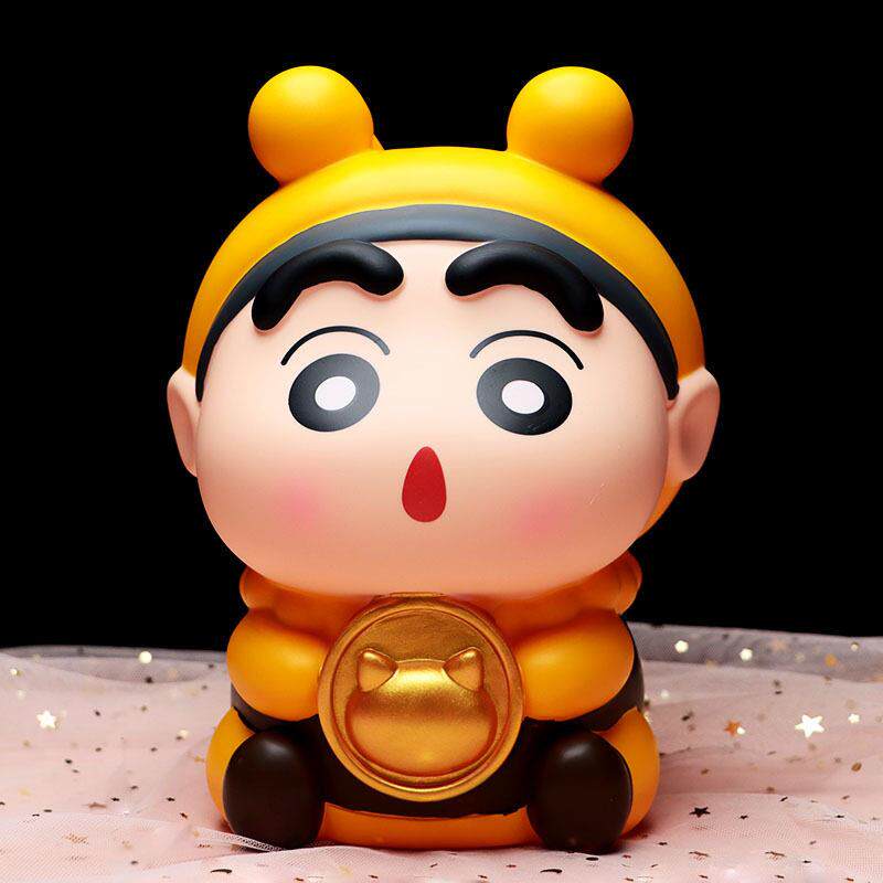 创意可爱蜜蜂新宝存钱罐搪胶防摔可存可取零钱储蓄罐摆件儿童礼物