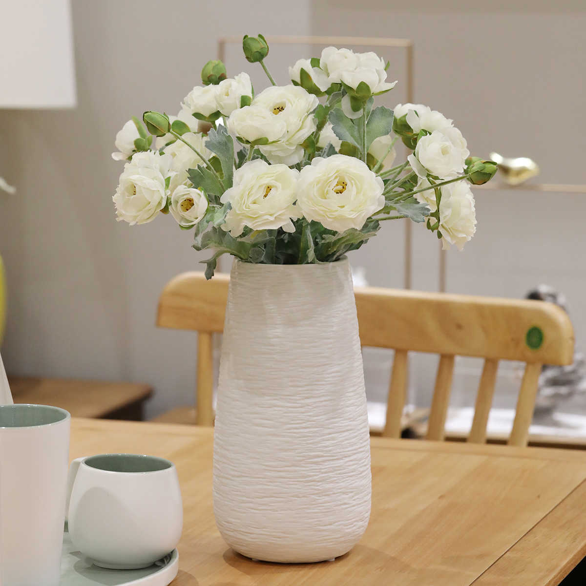 花瓶摆件客厅插花干花轻奢网红干花创意水培陶瓷感冬马小