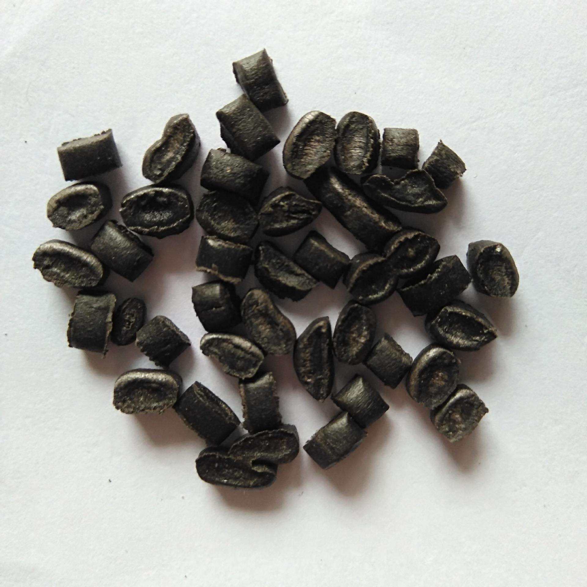 厂价直销PPPE再生塑料颗粒纸厂料磁砖包角水果筐秧盘专用黒料