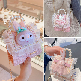 女童包包儿童斜跨包卡通包兔子(包兔子，)韩版公主，链条小背包宝宝小女孩包包
