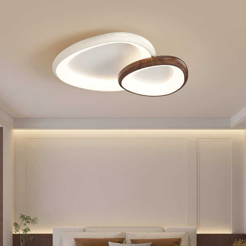 中古风创意鹅卵石吸顶灯卧室房间灯简约现代客厅组合大灯LED护眼,家装灯饰光源,智能吸顶灯,淘宝优惠券,粉丝福利购,淘宝优惠卷