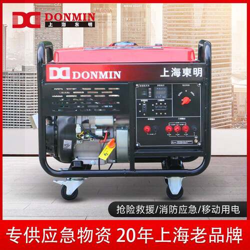 东明DONMIN单三相8kw小型应急备用汽油发电机组DMDS10000CXD/YJ