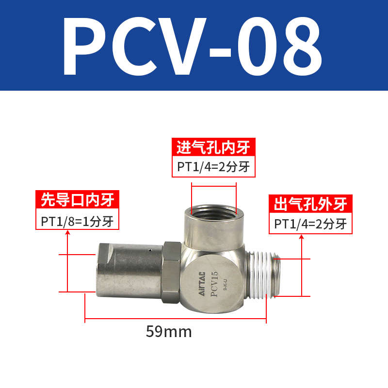 原装/airtacpcv08客f 1006-安全阀诱导//15亚德-定位止回阀气缸
