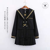 正统基础款 jk制服裙日系网红校服女水手服学生暗黑系学院风套装