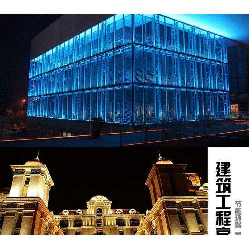 太阳能户外洗墙灯大功率别墅外墙夜景院子装饰投射背景亮化工程灯