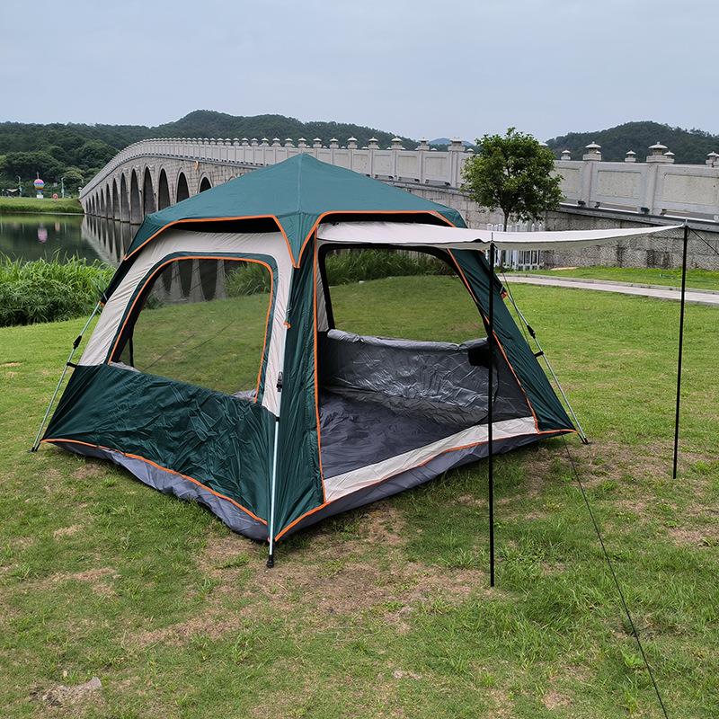 源头厂家现货帐篷全自动速开沙滩露野营多人四面一室一厅通风