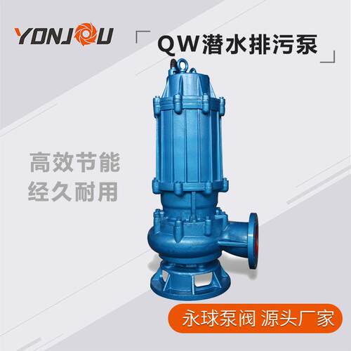 QW污水泵大流量无堵塞不锈钢潜水抽水排污泵多种款式厂家供应