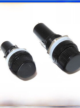 黑色FUSE 保险管座 玻璃管 5*20 6*30MM 保险丝座 熔断器 2CM