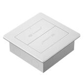 洛蒙特地插座隐藏式 电源插座 超薄隐形304不锈钢防水五孔网络暗装