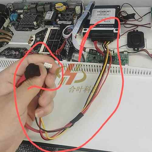 电脑一体机sata连接线 固态硬盘HDDPWR 供电线4针 迷你小4P电源线