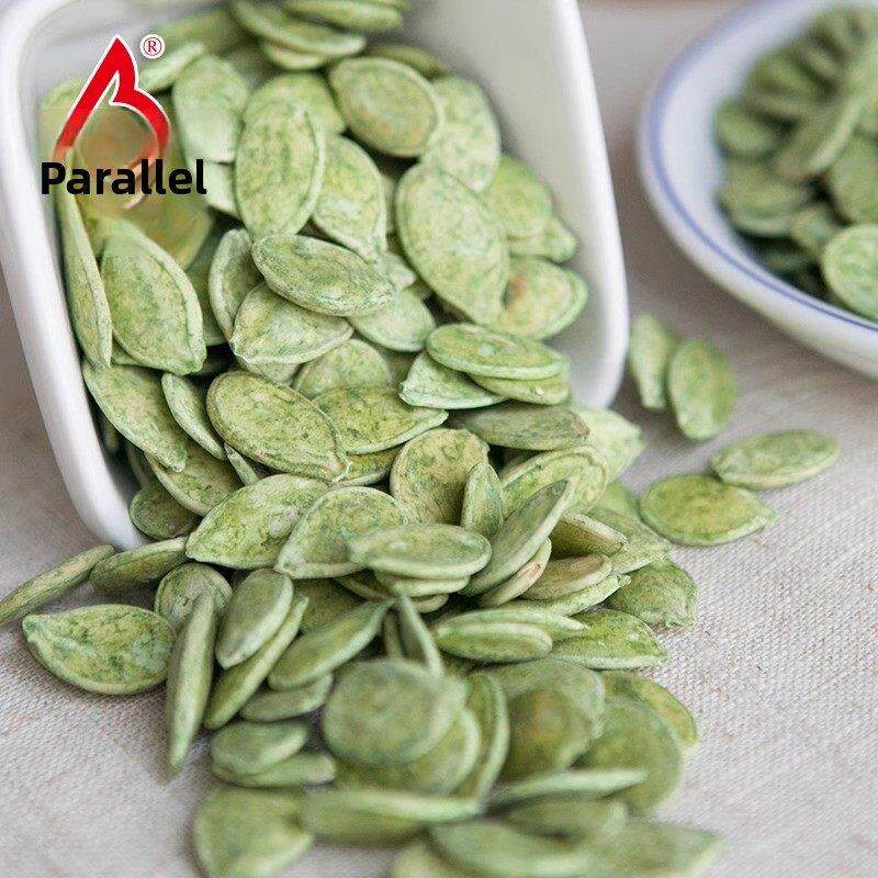 百联绿茶瓜子炒大南瓜子纸南瓜子抹茶炒大颗粒800g桶