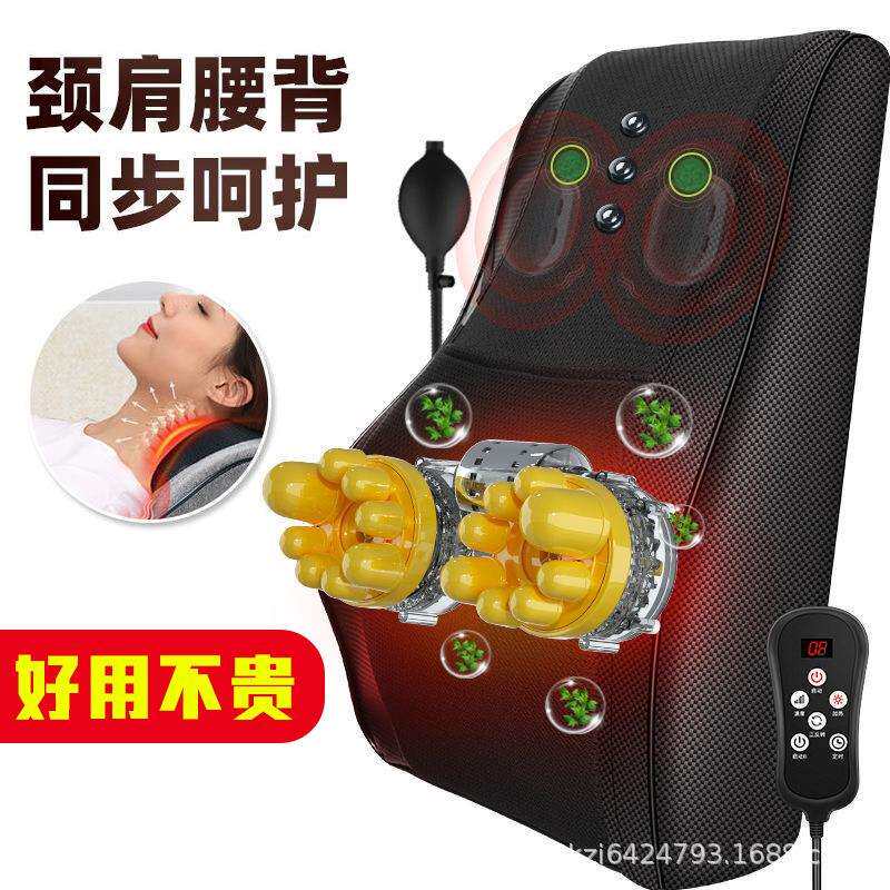 颈部按摩器肩颈按摩仪揉捏座椅靠垫腰部背部按摩枕肩颈按摩仪