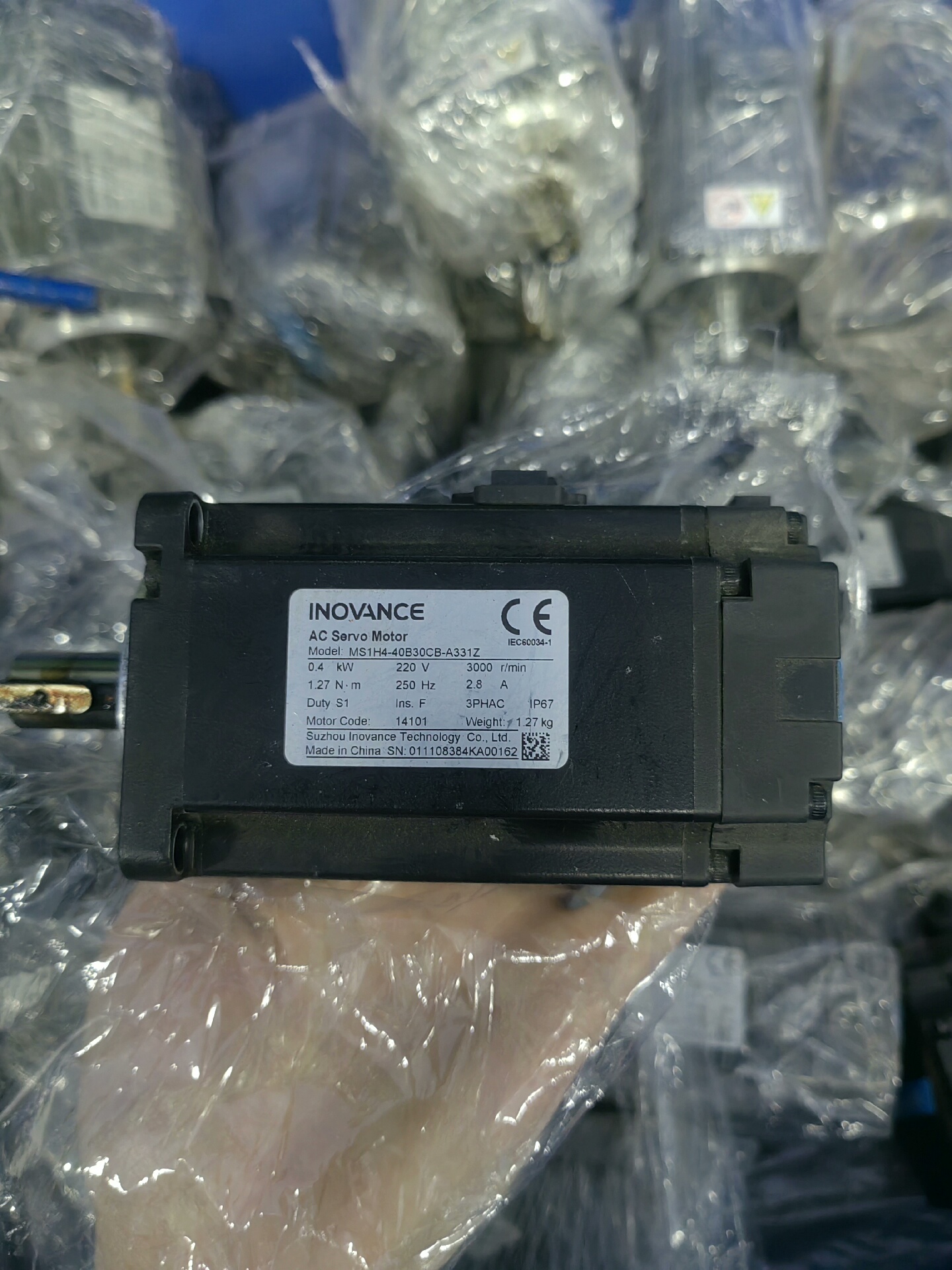 汇川单电机400w，型号MS1H4-40B30CB-A331