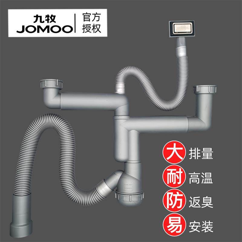 九牧原装水槽下水管配件厨房洗碗洗菜池排水管下水器通用1.5寸2寸,家装主材,水槽下水器,淘宝优惠券,粉丝福利购,淘宝优惠卷