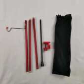 铜户外地便携旅行野营连接插收纳灯三节带铝合金灯架支架易露营