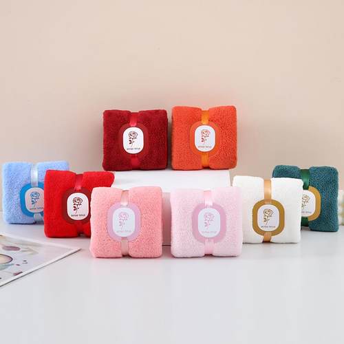 珊瑚绒毛巾伴手礼喜铺婚庆方块毛巾结婚回礼创意礼盒小熊厂家