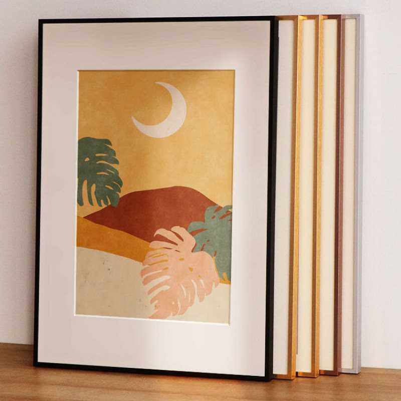 裱画框铝合金画框装裱简约窄边外框广告海报拼图挂墙相框任意尺寸,家居饰品,相框/画框,淘宝优惠券,粉丝福利购,淘宝优惠卷