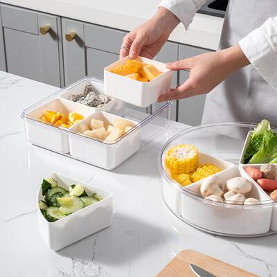 轻奢果盘高级感分格家用客厅糖果盒水果盘干果盘零食盘坚果盒盘子