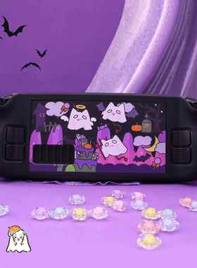 可爱恶魔掌机保护壳 适用steam deck游戏机保护套 分体式黑色硬壳