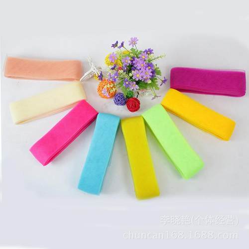 【春蚕网纱】7cm公分弹性弹力纯色网纱鱼骨马毛Horsehair涤纶纱