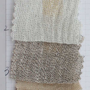 M-210 现货 进口天然纯麻 色织染色绉布衬衣女装韩版服装面料批发
