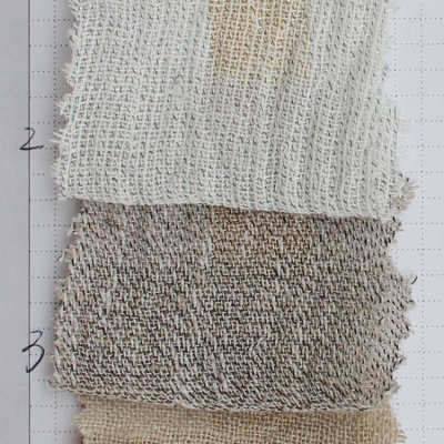 M-210 现货 进口天然纯麻 色织染色绉布衬衣女装韩版服装面料批发