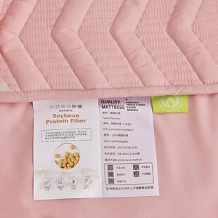 棉A类母级大豆夹床笠1KGG6婴密道-曲线床垫保护套三层裸床罩柔睡