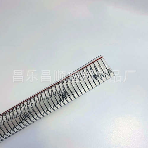 塑料供应加厚抽油管透明 钢丝厂家pvc油泵软管钢丝增强软管