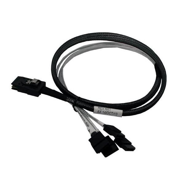 安费诺Mini SAS转sata线1转4 SFF-8087 TO SATA 3.0阵列卡数据线