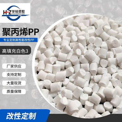 现货供应475再生塑料颗粒高填充白色PS再生料注塑高压料