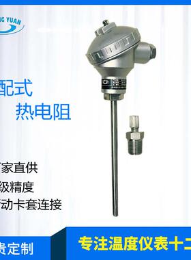 厂家直供带活动卡套装配式热电阻PT100WZP-130热电阻