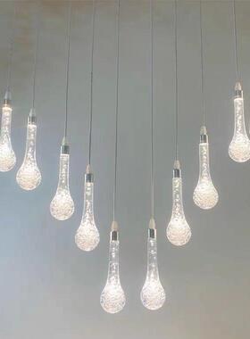 婚庆道亚堂克力1PTR0发光具水滴吊灯酒店礼舞台橱窗头装饰