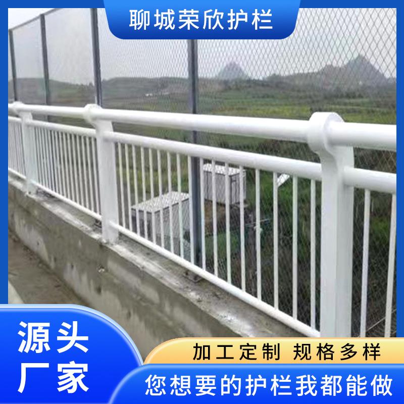 桥防撞护栏景观道公河路安全防护栏高梁架桥灯光两侧184栏杆来图