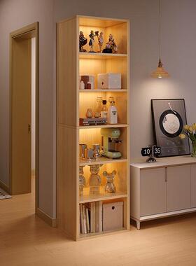 电视柜旁书架置物架落地家用简易过道客厅收纳多层储物墙角书柜子