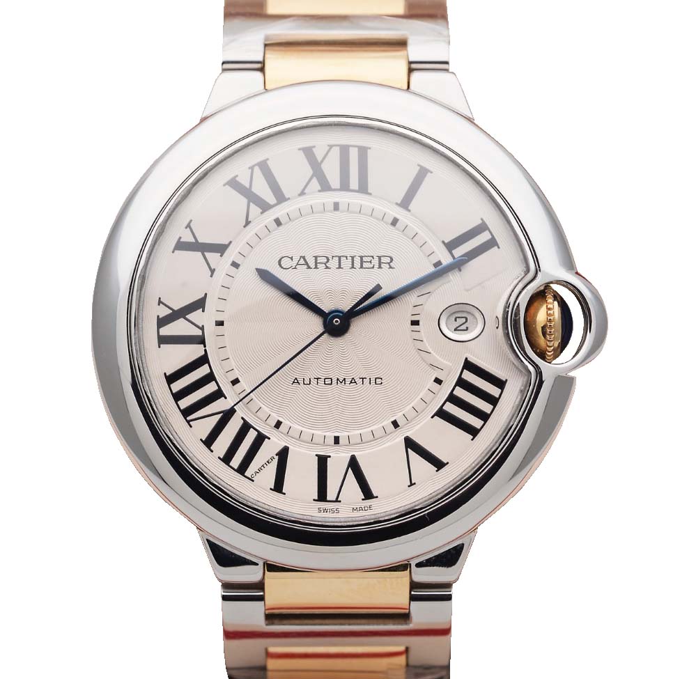 [9.8新]卡地亚公价78500蓝气球间黄金42mm自动机械男表W69009Z3