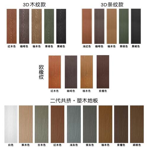 塑木地板室外自铺露台木塑地板地台户外wpc可防腐阳台庭院木地板