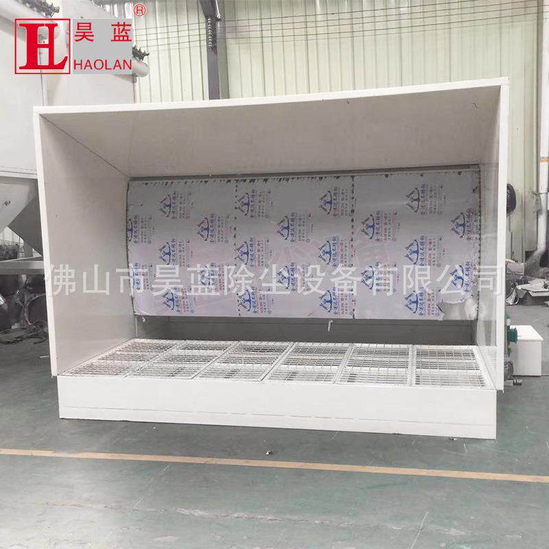 喷漆房水帘柜除尘器_大理石打磨粉尘处理设备_打磨台