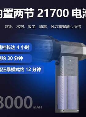 跨境贴标2025年新款新款车载吸尘器涡轮增压风扇无刷电机大功率吹