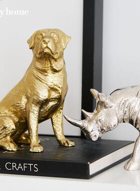 迪斯凯 动物摆件卧室阳台客厅样板间居家装饰摆件